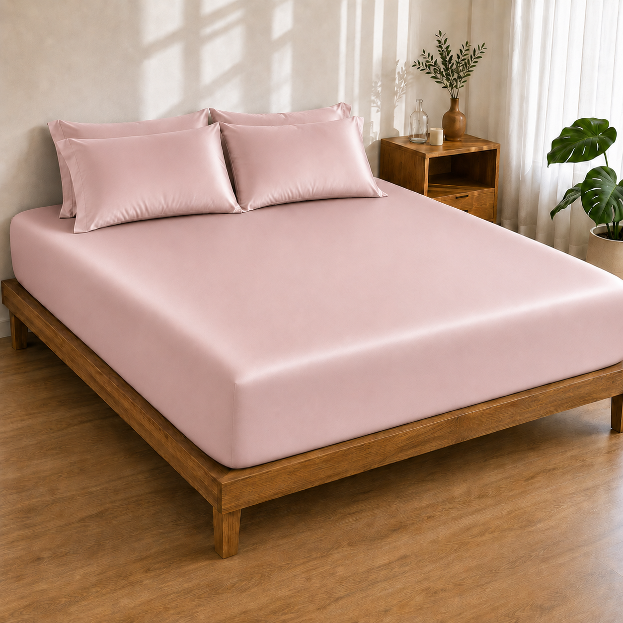 Bamboo 3PC Set — Soft Rose Quartz