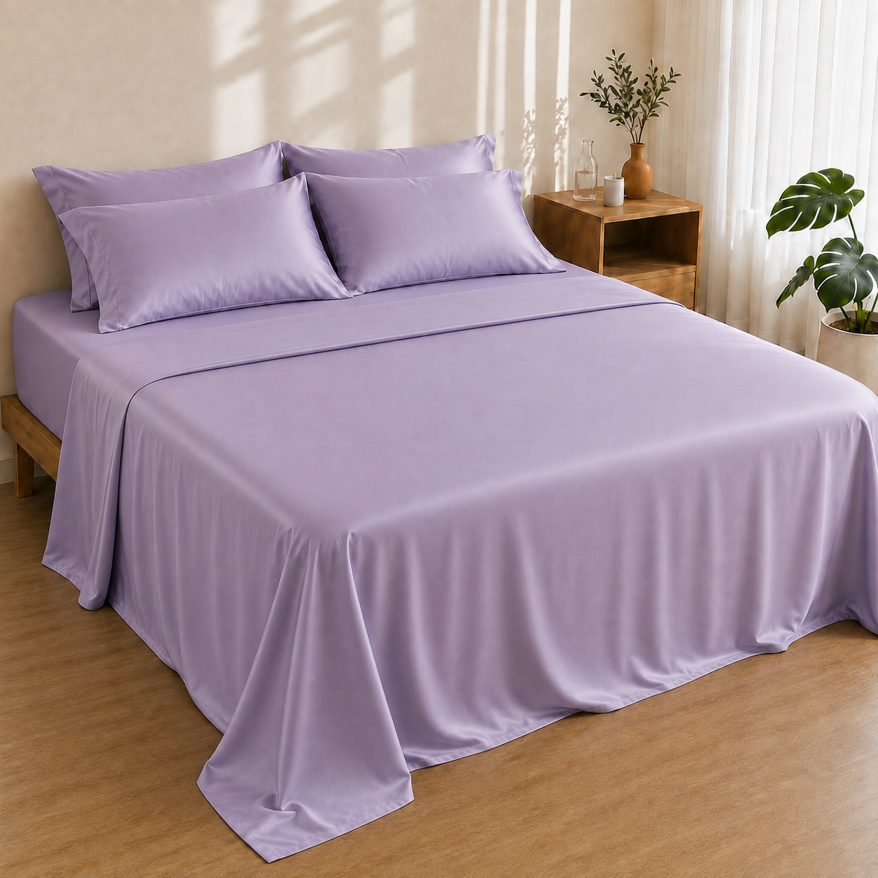 Bamboo 4PC Set — French Lavender