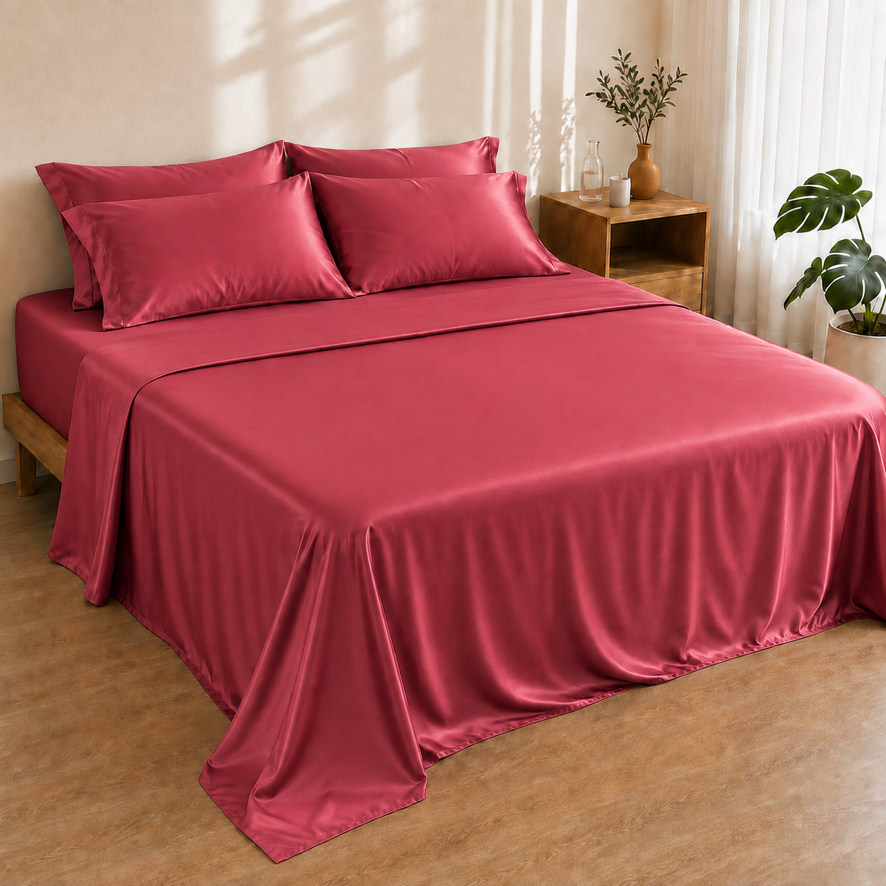 Bamboo 4PC Set — Ruby