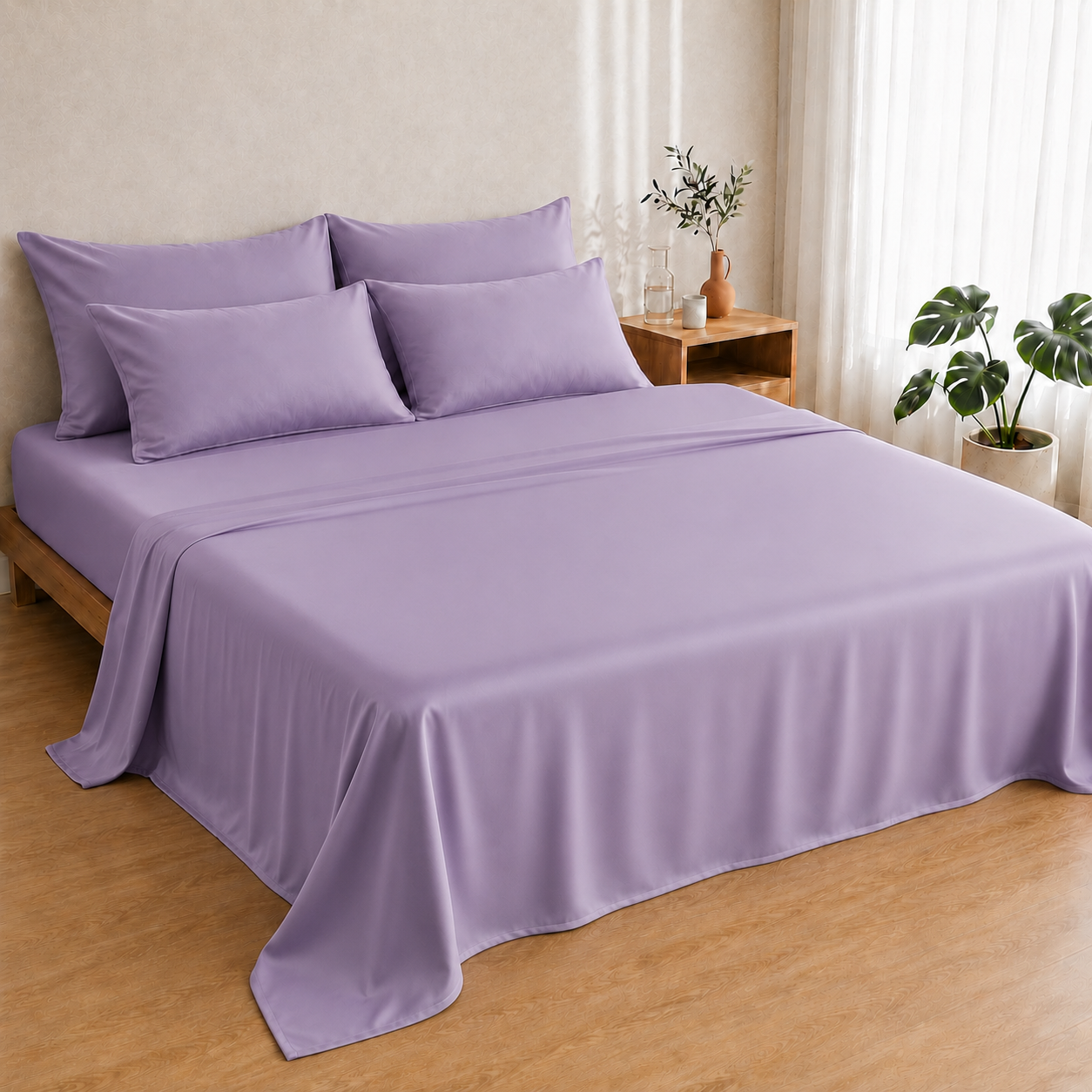 Bamboo Flat Sheet — French Lavender