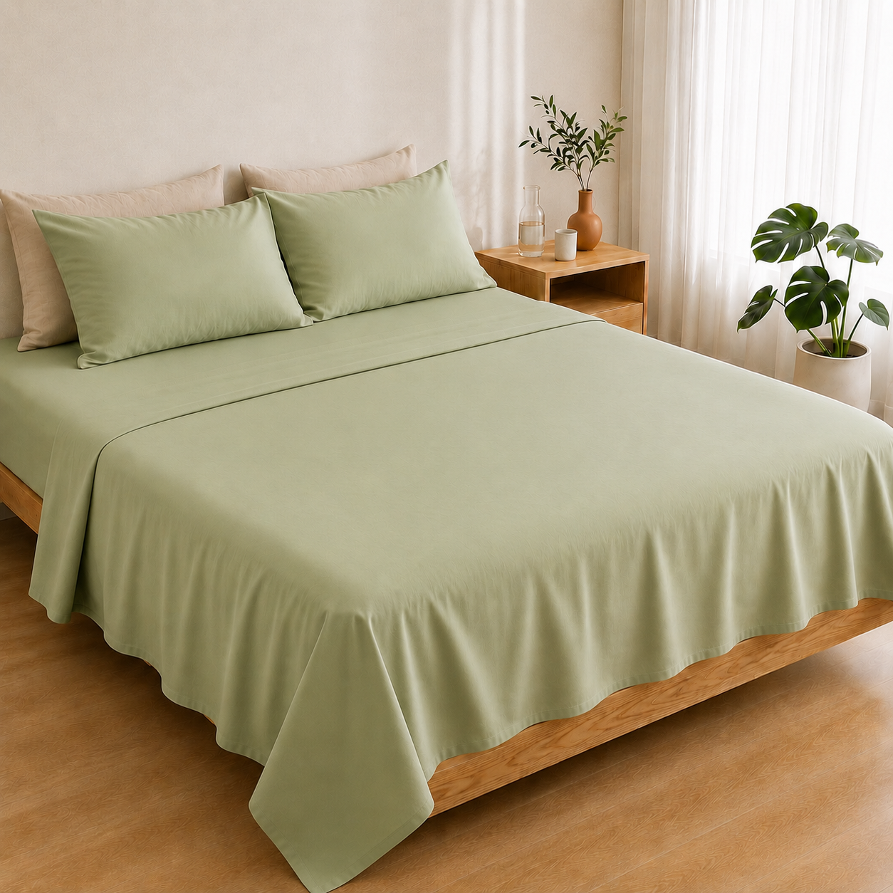 Bamboo Flat Sheet - Champagne