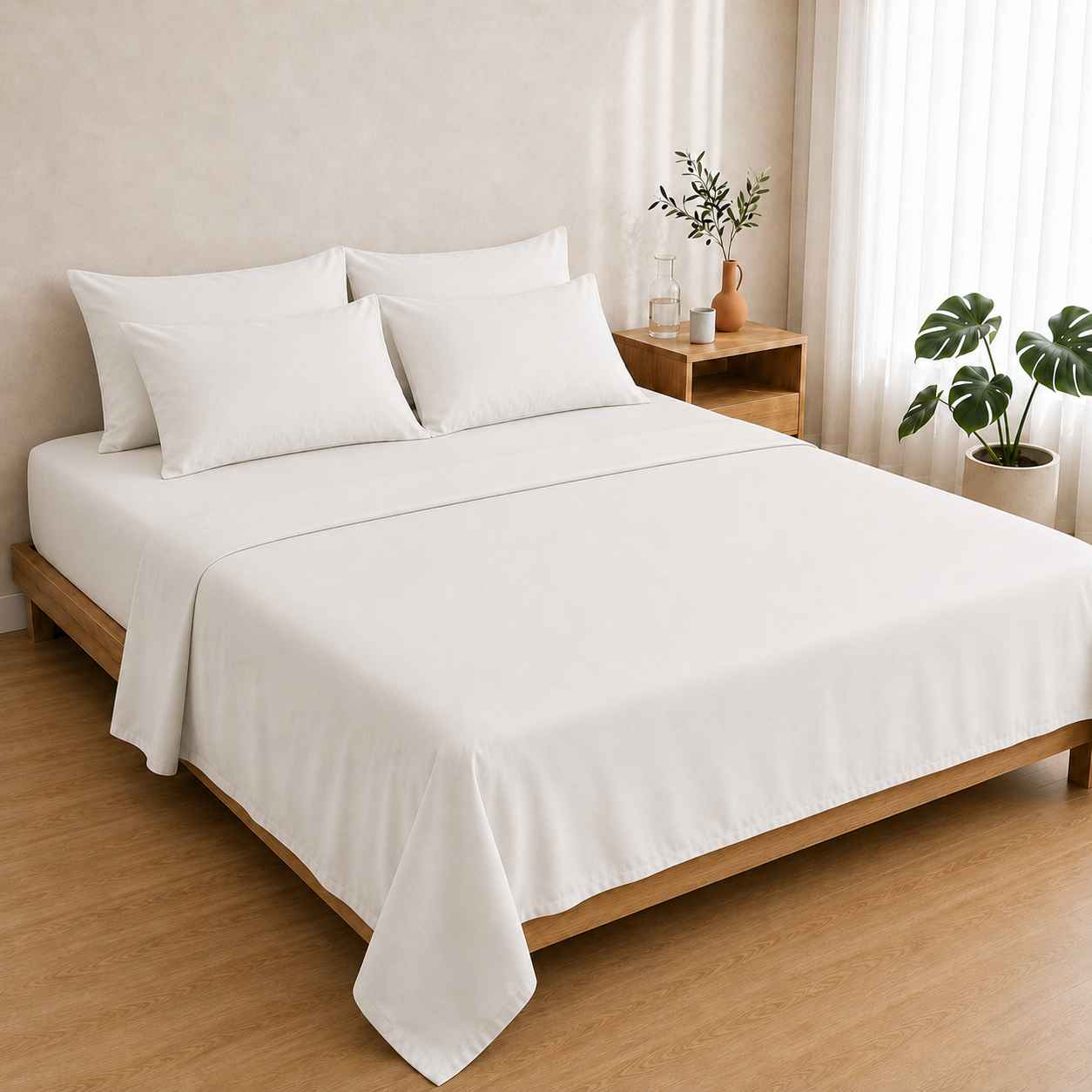 Egyptian Cotton 4Pc - Classic White