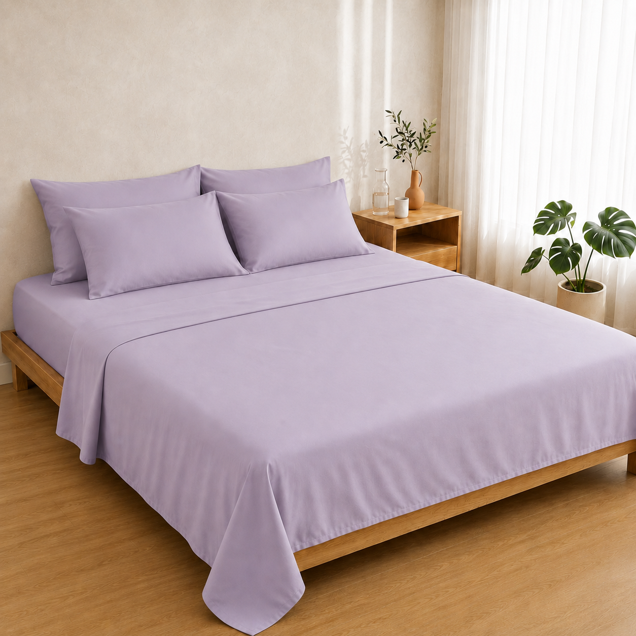Egyptian Cotton 4PC Set — French Lavender