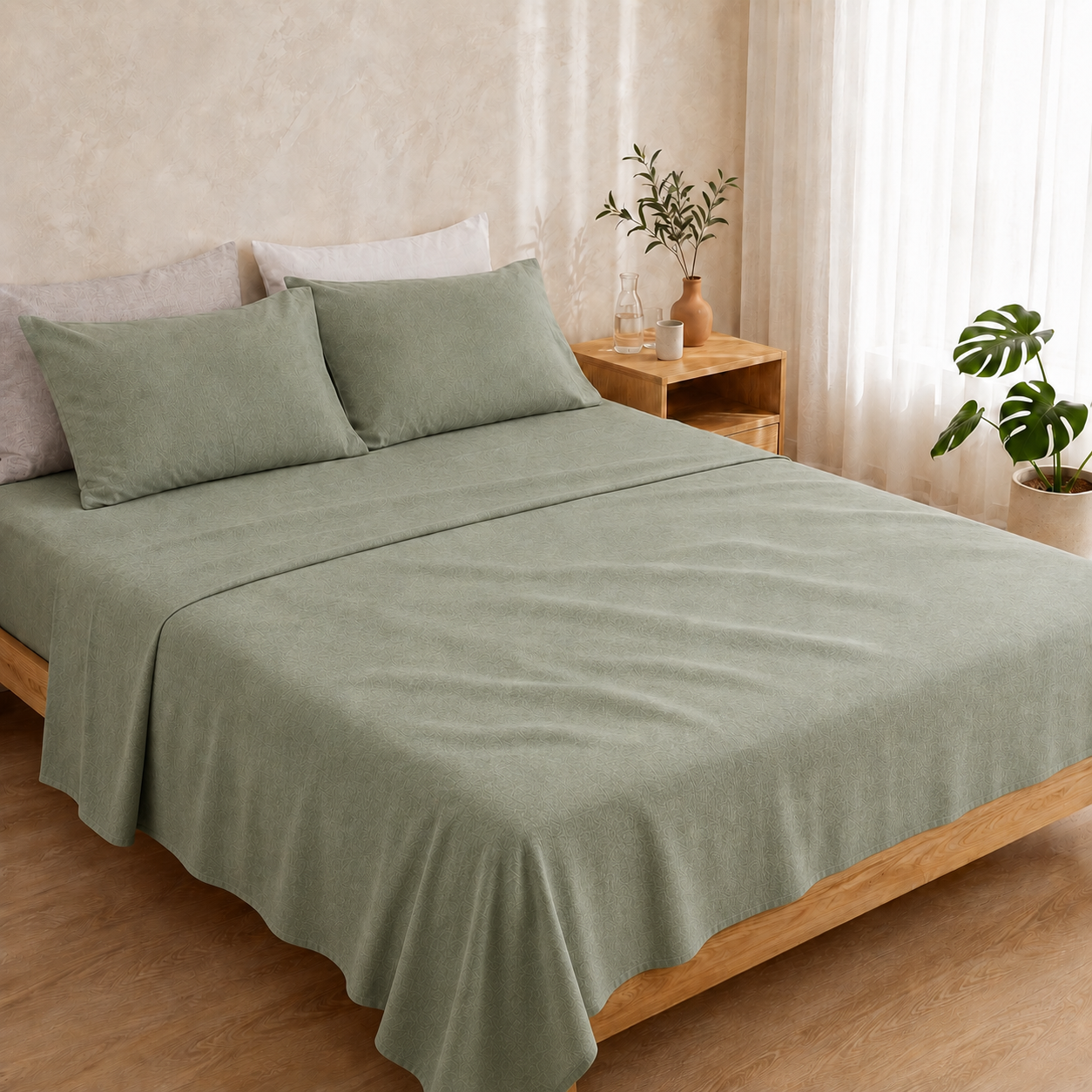 French Linen 3PC Set - Classic White