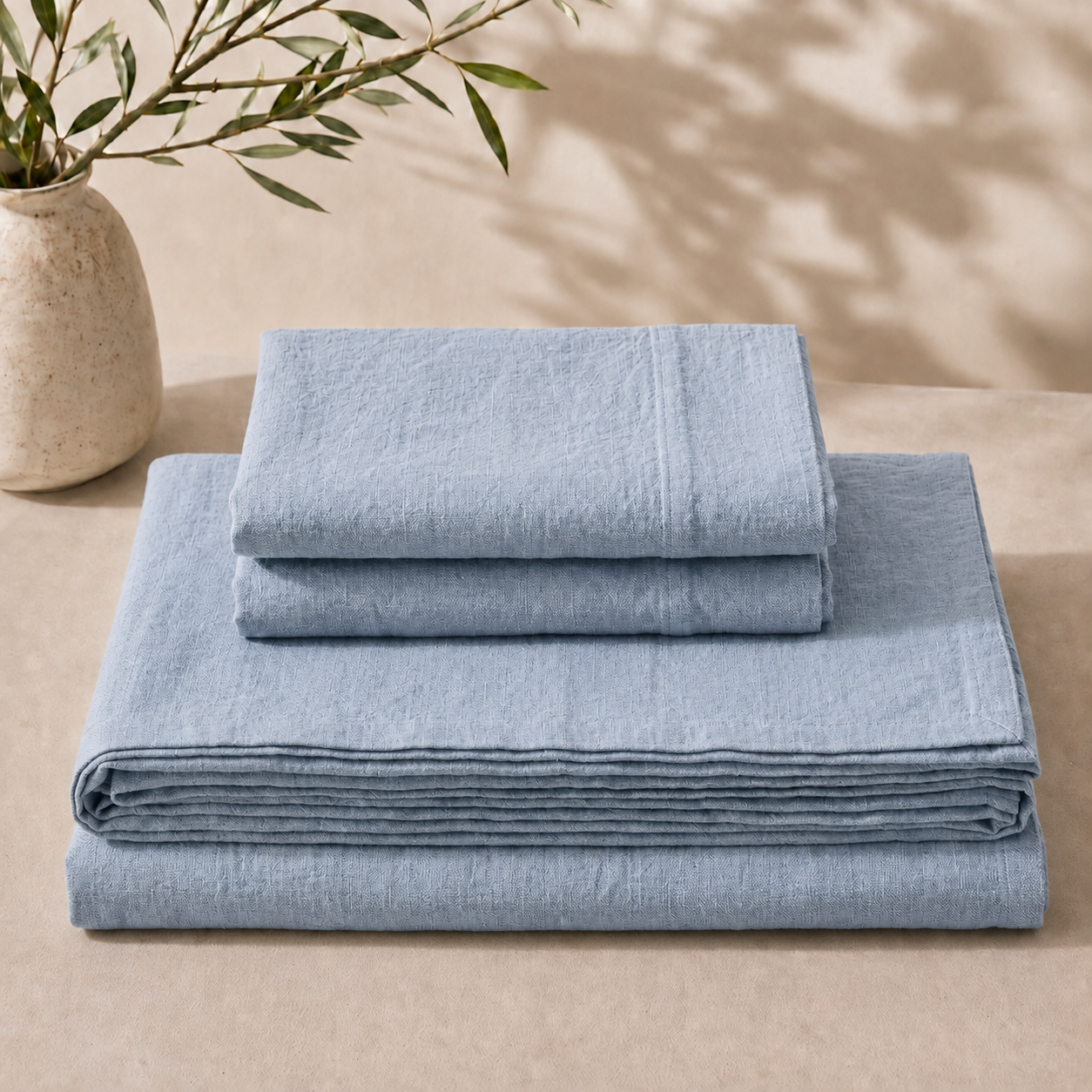 French Linen 4Pc - Almond Cream