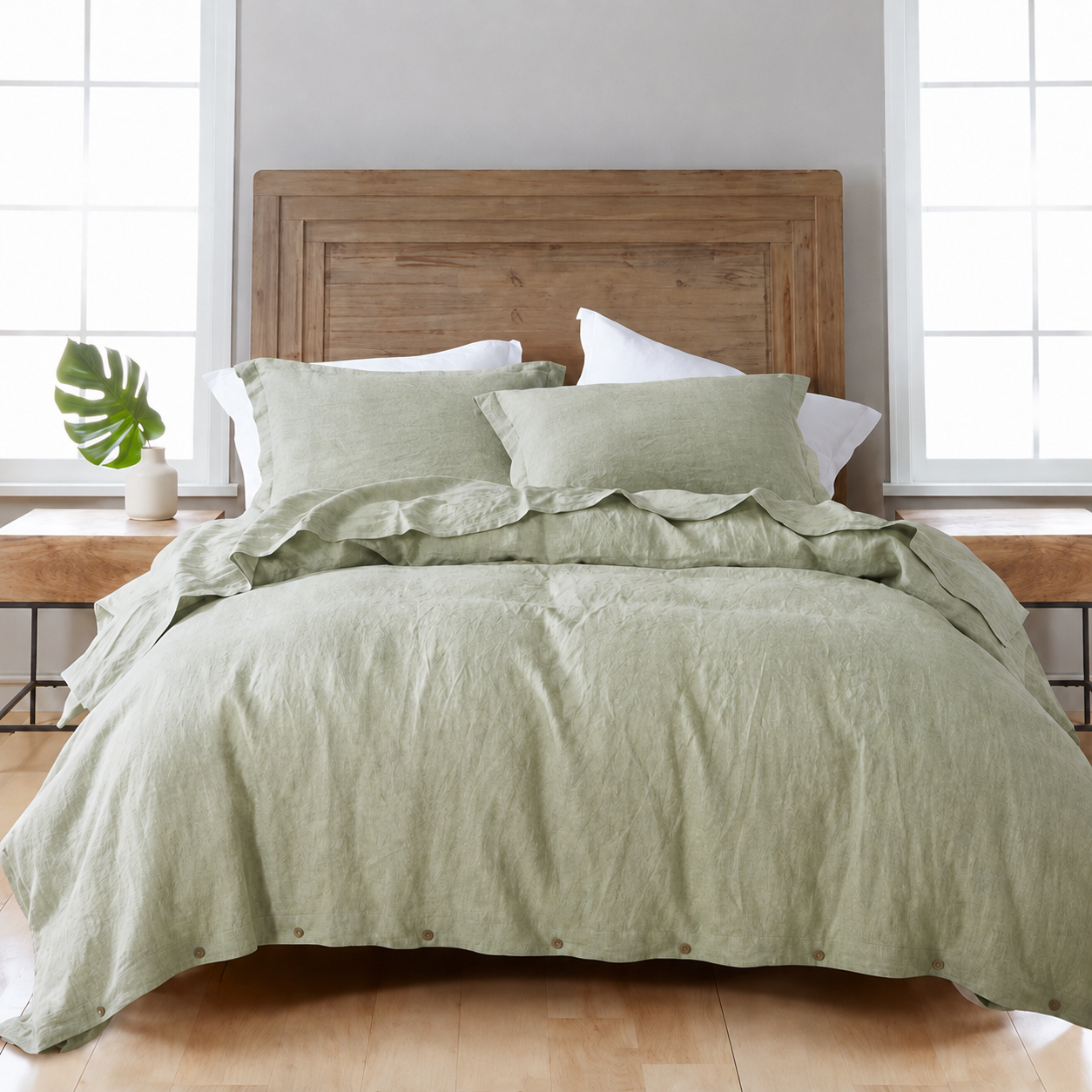 French linen duvet cover from Counting Sheets