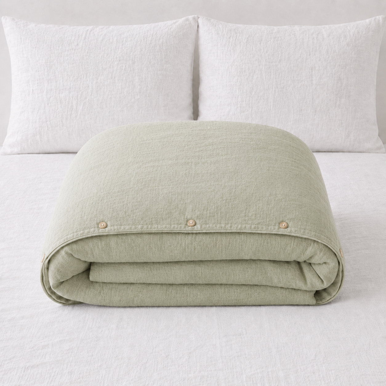 French Linen Duvet Cover - Charcoal Grey