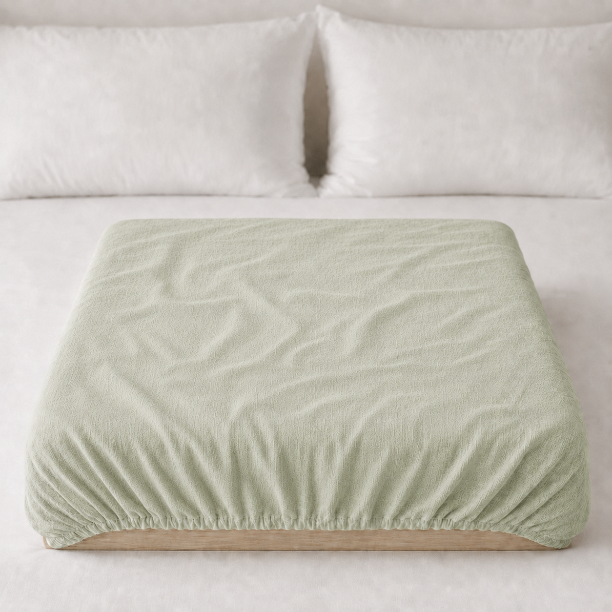 French Linen Fitted Sheet - Natural Linen
