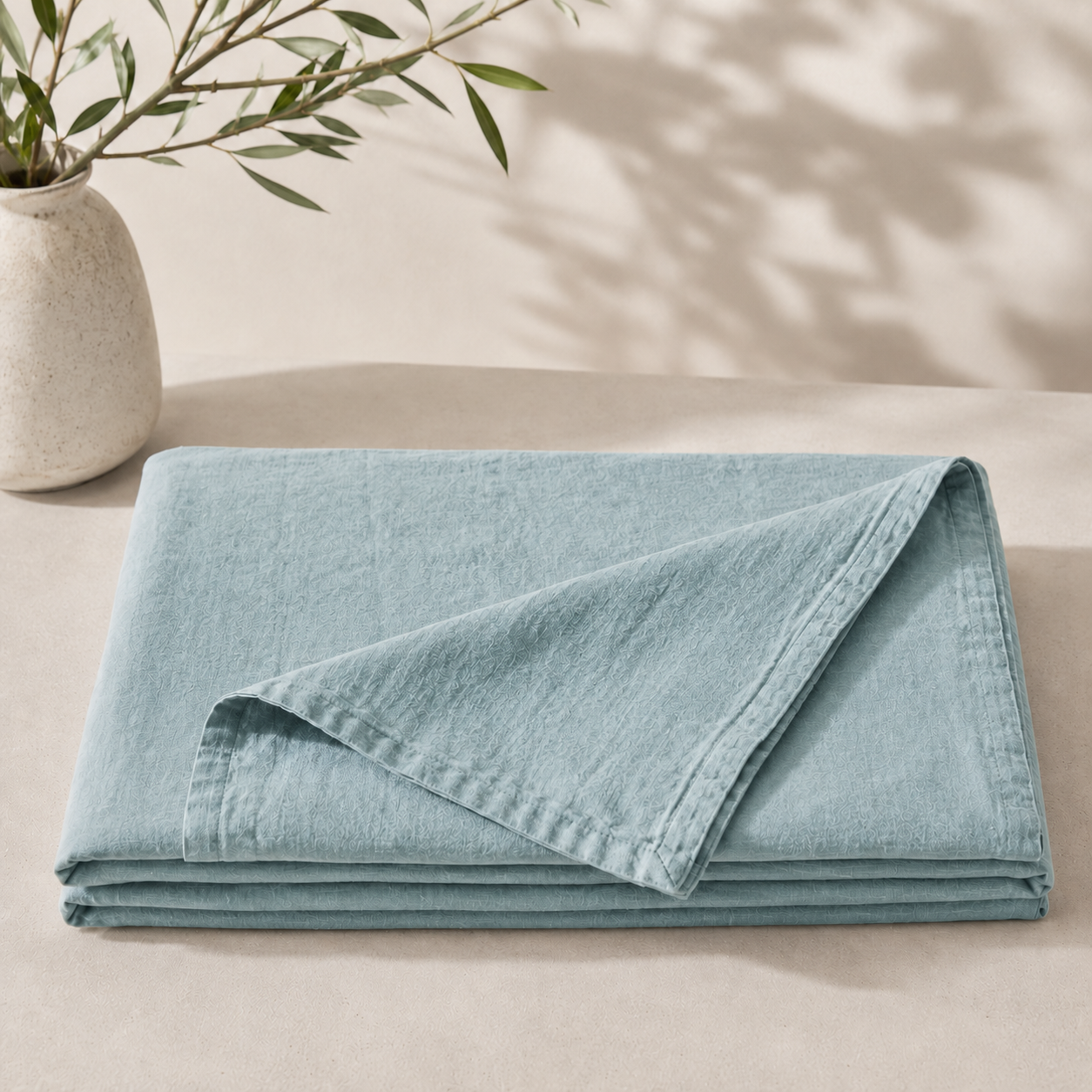 French Linen Flat Sheet - Natural Linen