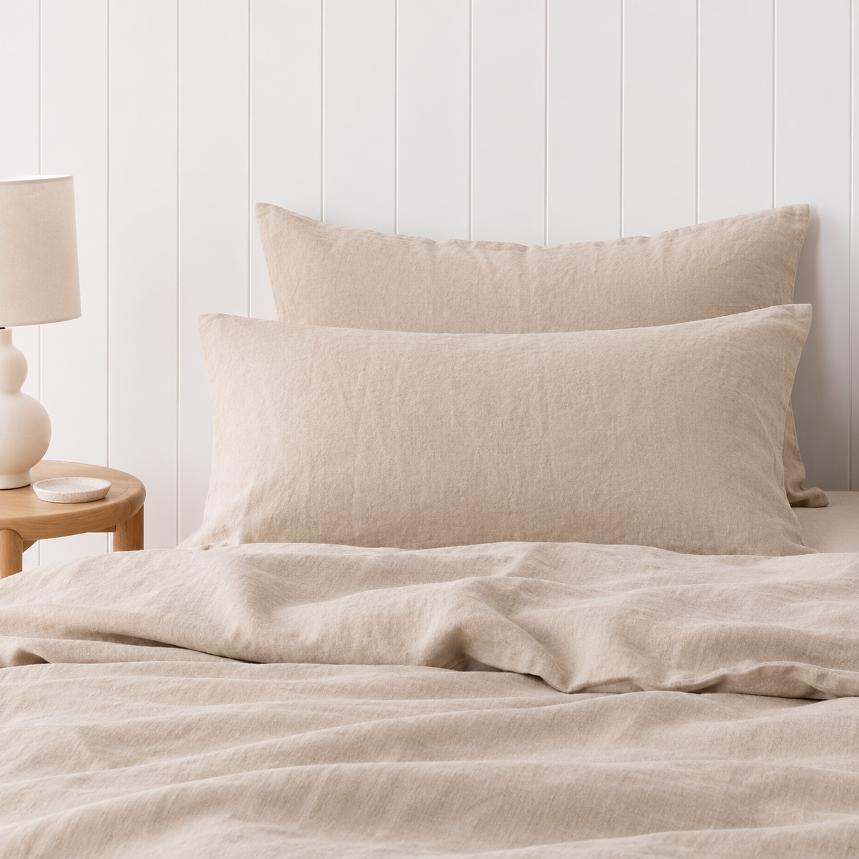 French Linen Pillow Case - Natural Linen