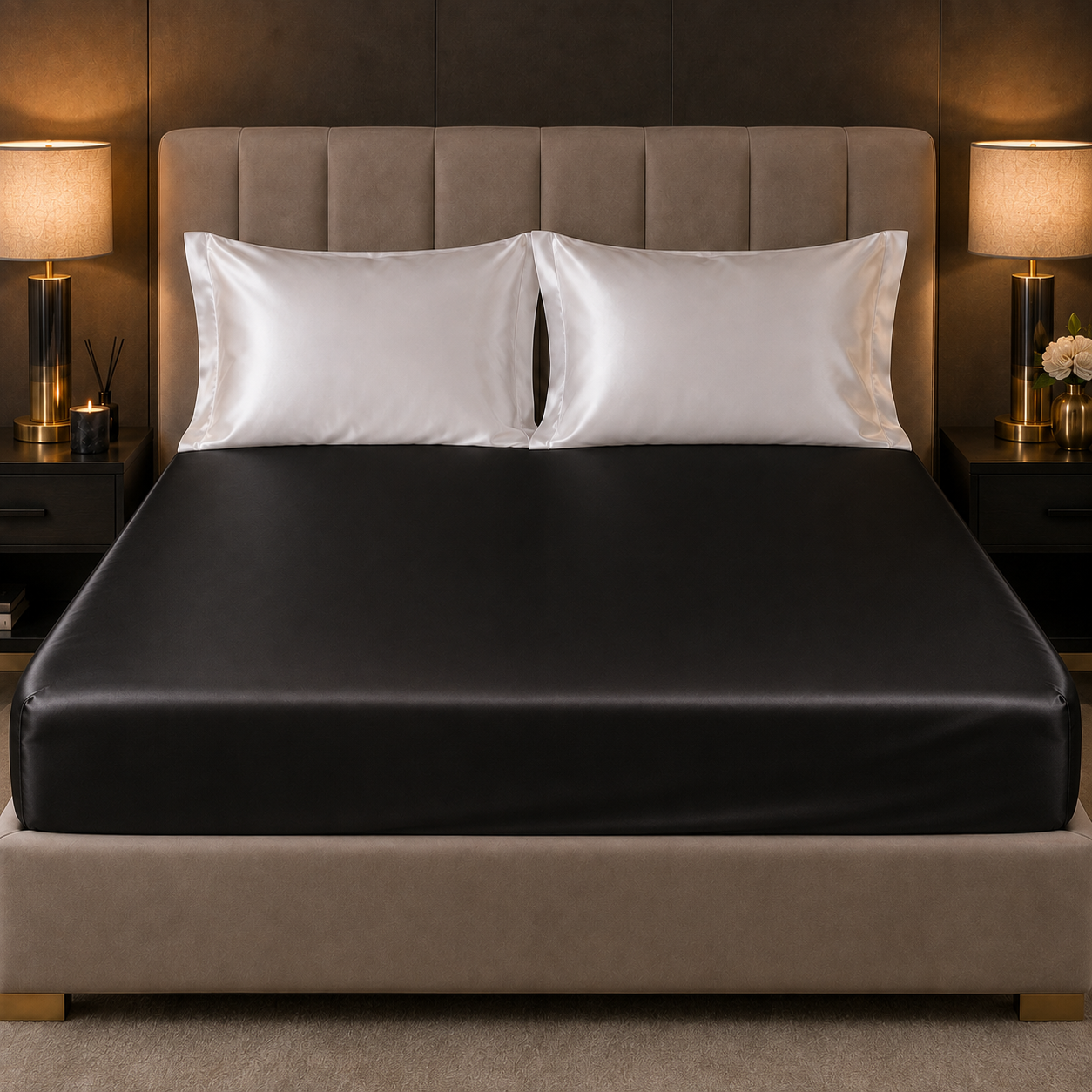 Mulberry Silk 3PC Set — Midnight Black