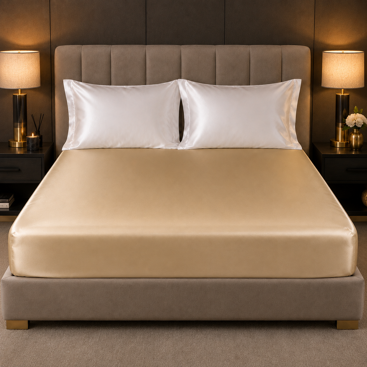 Mulberry Silk 3PC Set — Soft Gold