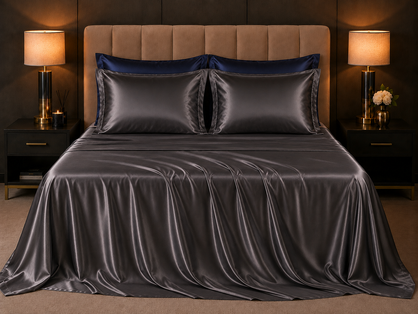 Mulberry Silk 4PC Set — Smoked Graphite