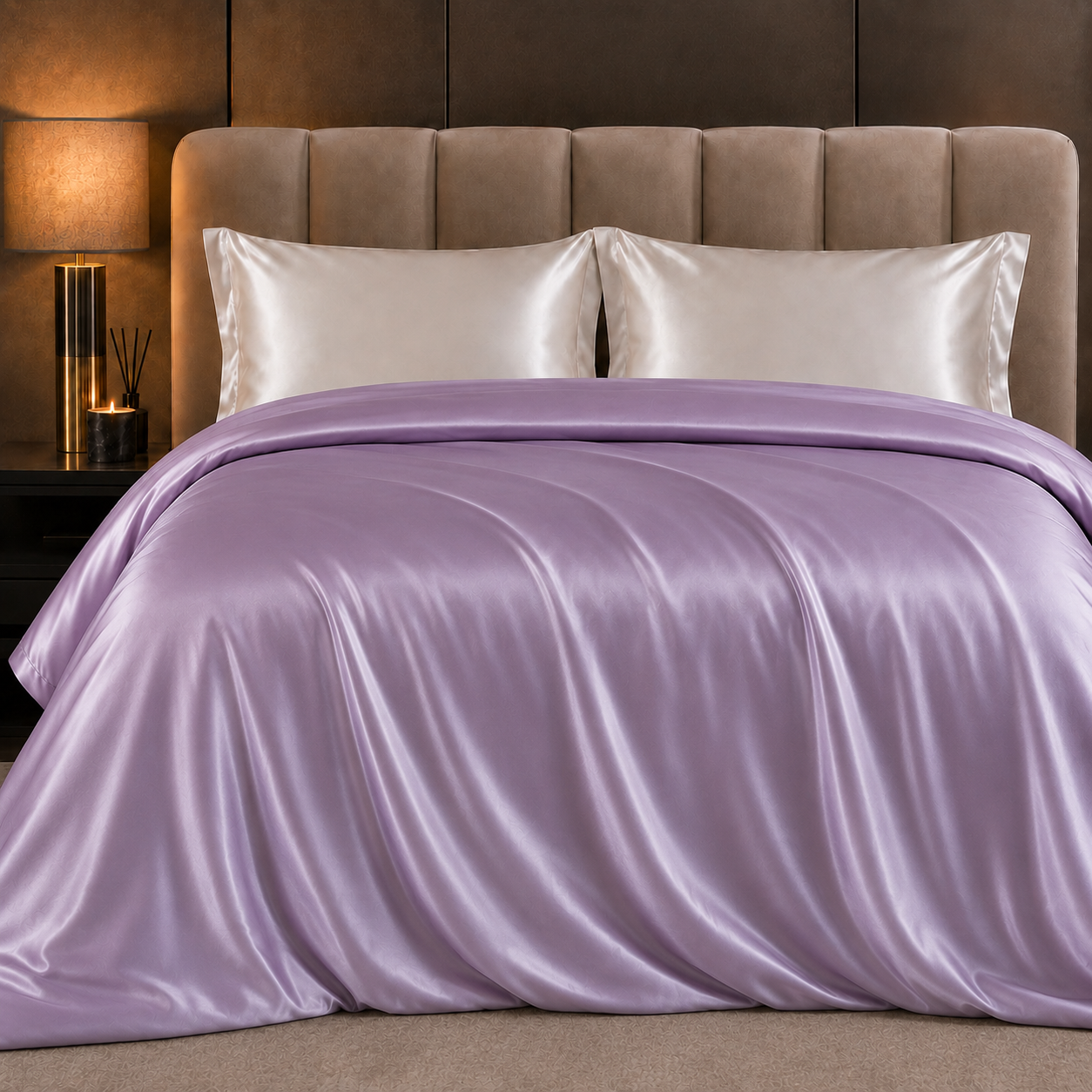 Mulberry Silk Duvet Cover — Lavender Pearl