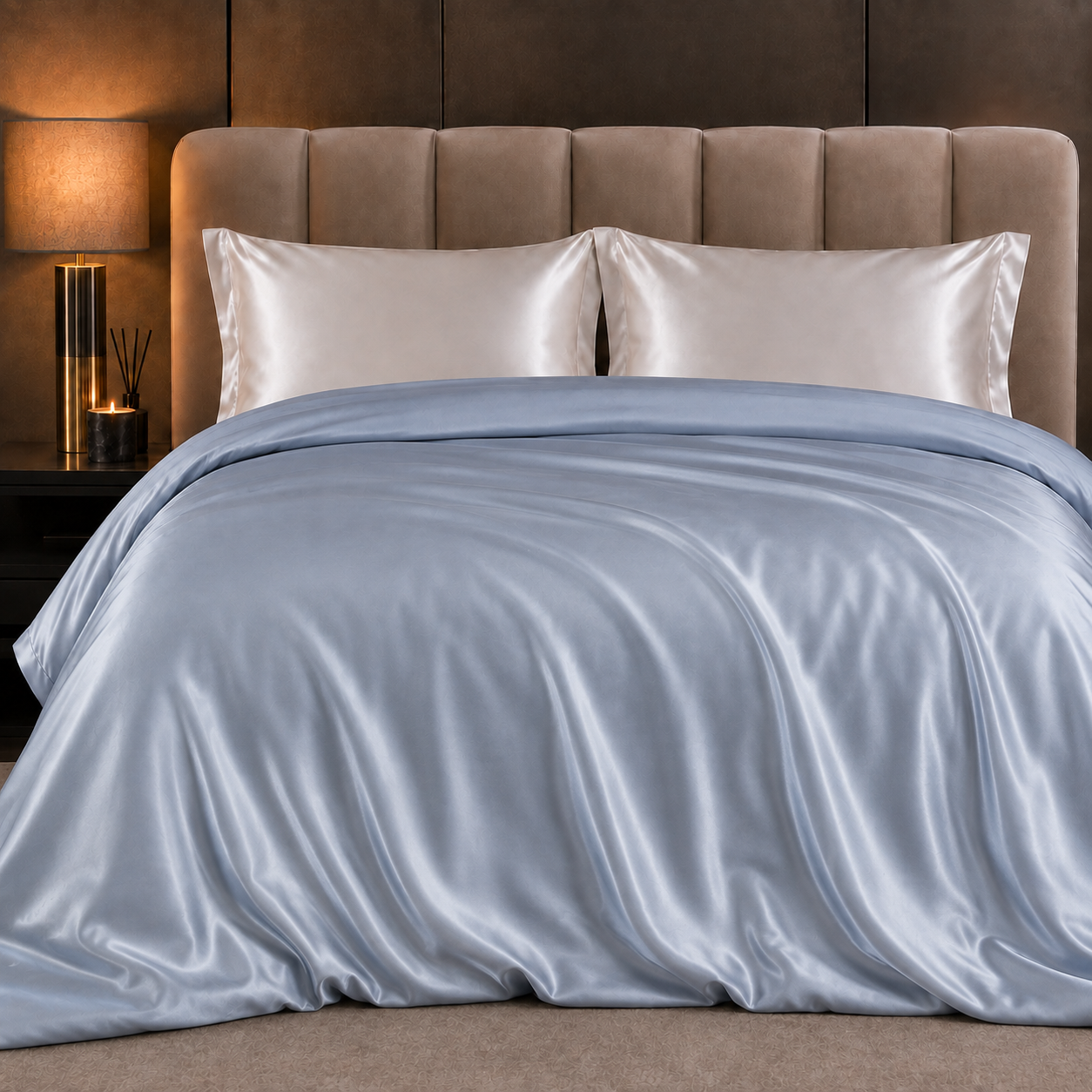 Mulberry Silk Duvet Cover — Pearl Grey