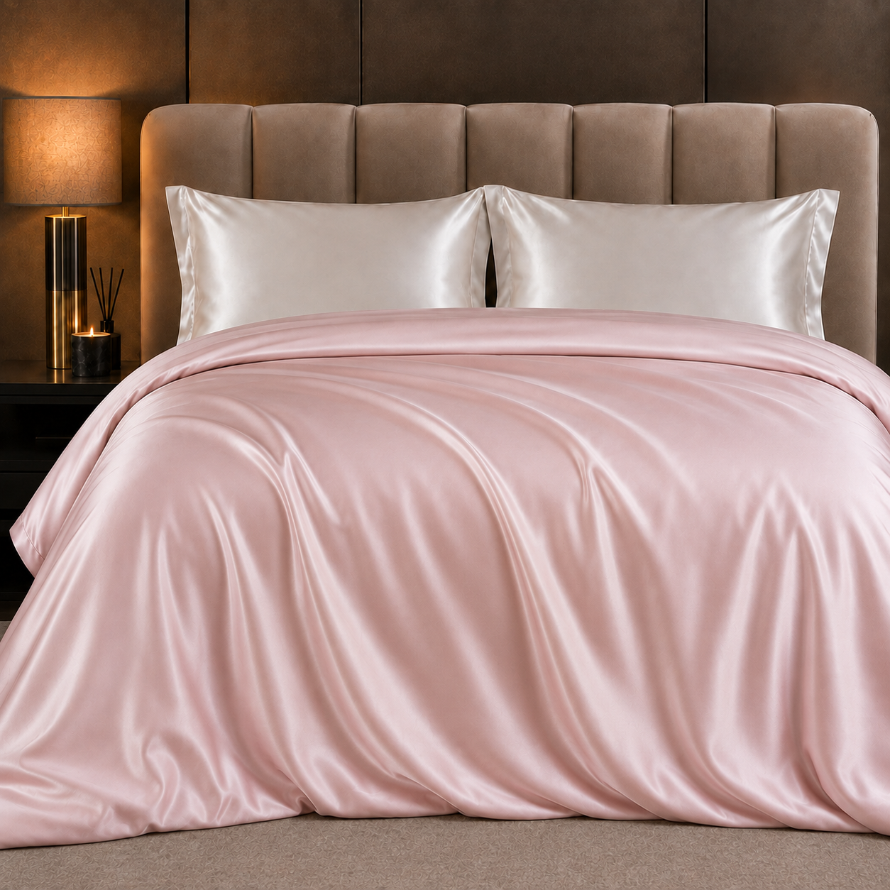 Mulberry Silk Duvet Cover — Pink Pearl