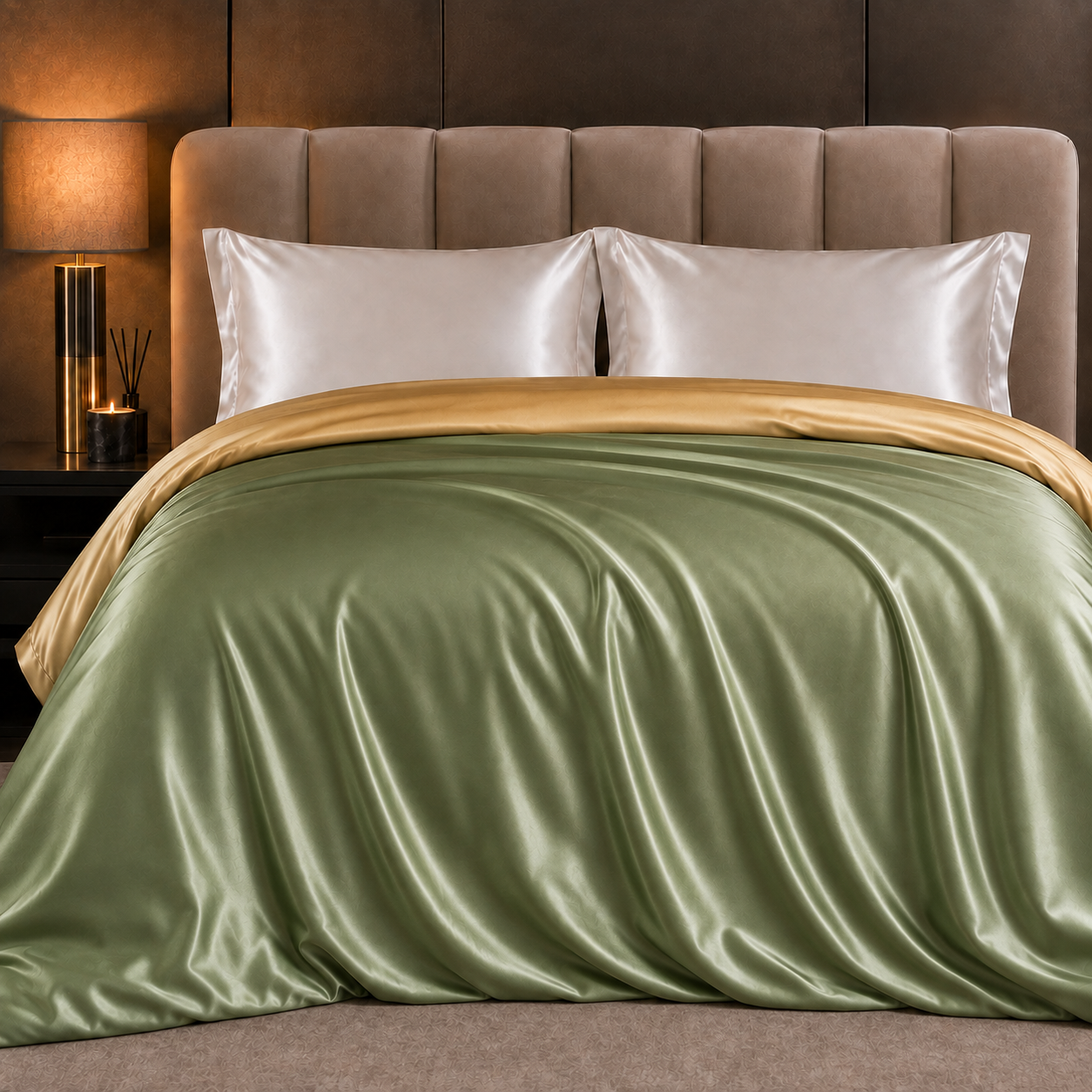 Mulberry Silk Duvet Cover — Sage And Gold