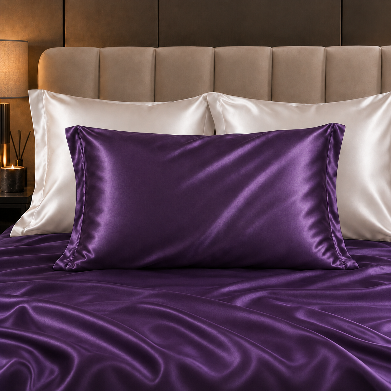 Mulberry Silk Pillowcase — Royal Amethyst