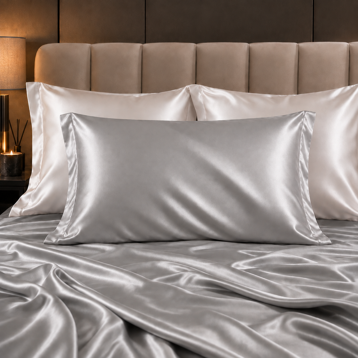 Mulberry Silk Pillowcase — Silver